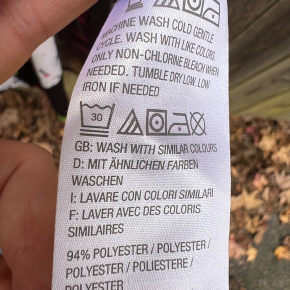 G.I.L.I. Floral Slit Tropical Black Pink Maxi Shift Dress Women’s XL - Picture 8 of 13